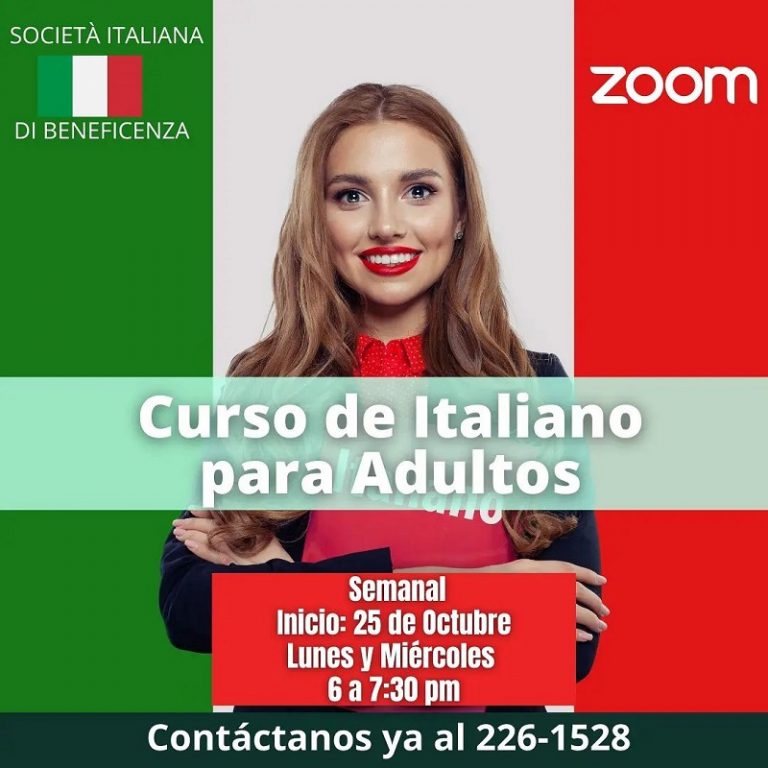 Curso De Italiano Para Adultos Sociedad Italiana 